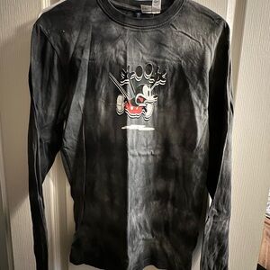 H&M/Disney Black Graphic Tee with Mickey Design